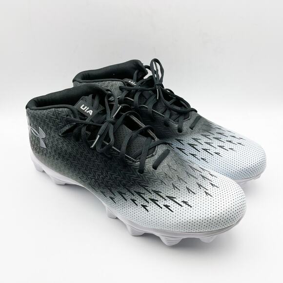 Under Armour Mens Spotlight Fran RM 4.0 Cleats US 12M EU 46 White Black EUC main image 9